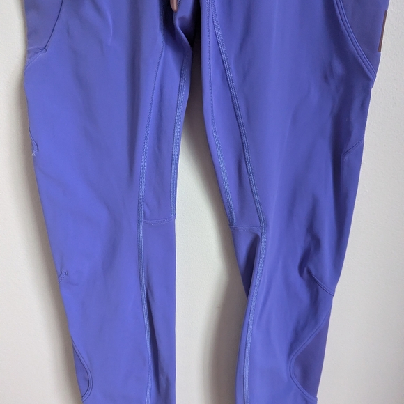 LULULEMON Purple Cargo Athletic Super High Rise Hiking Tight 25" Leggings Size 8 - Picture 7 of 16